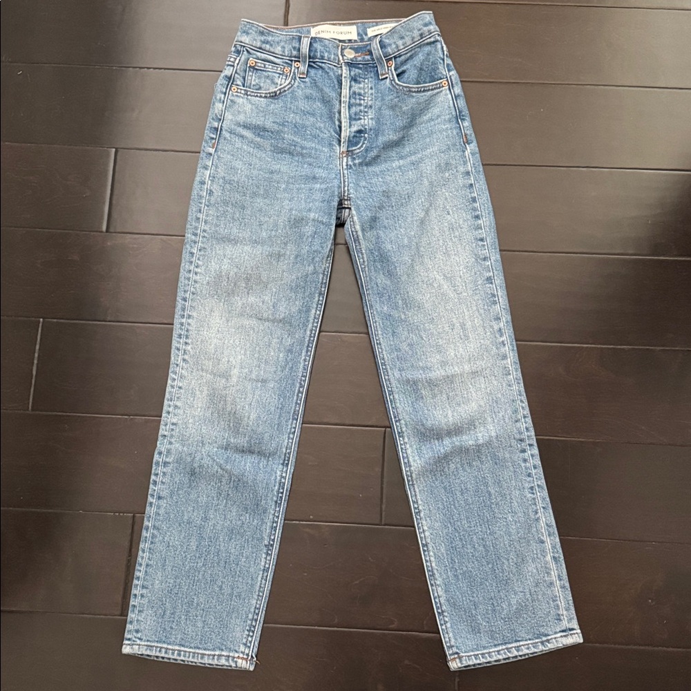 Denim Forum Arlo High Raise Straight 26L - Size 23